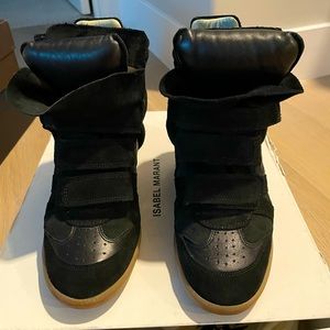 Isabel Marant Black BEKETT SUEDE SNEAKERS Size 7